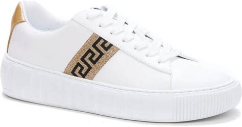 witte herensneakers versace|versace greca sneakers.